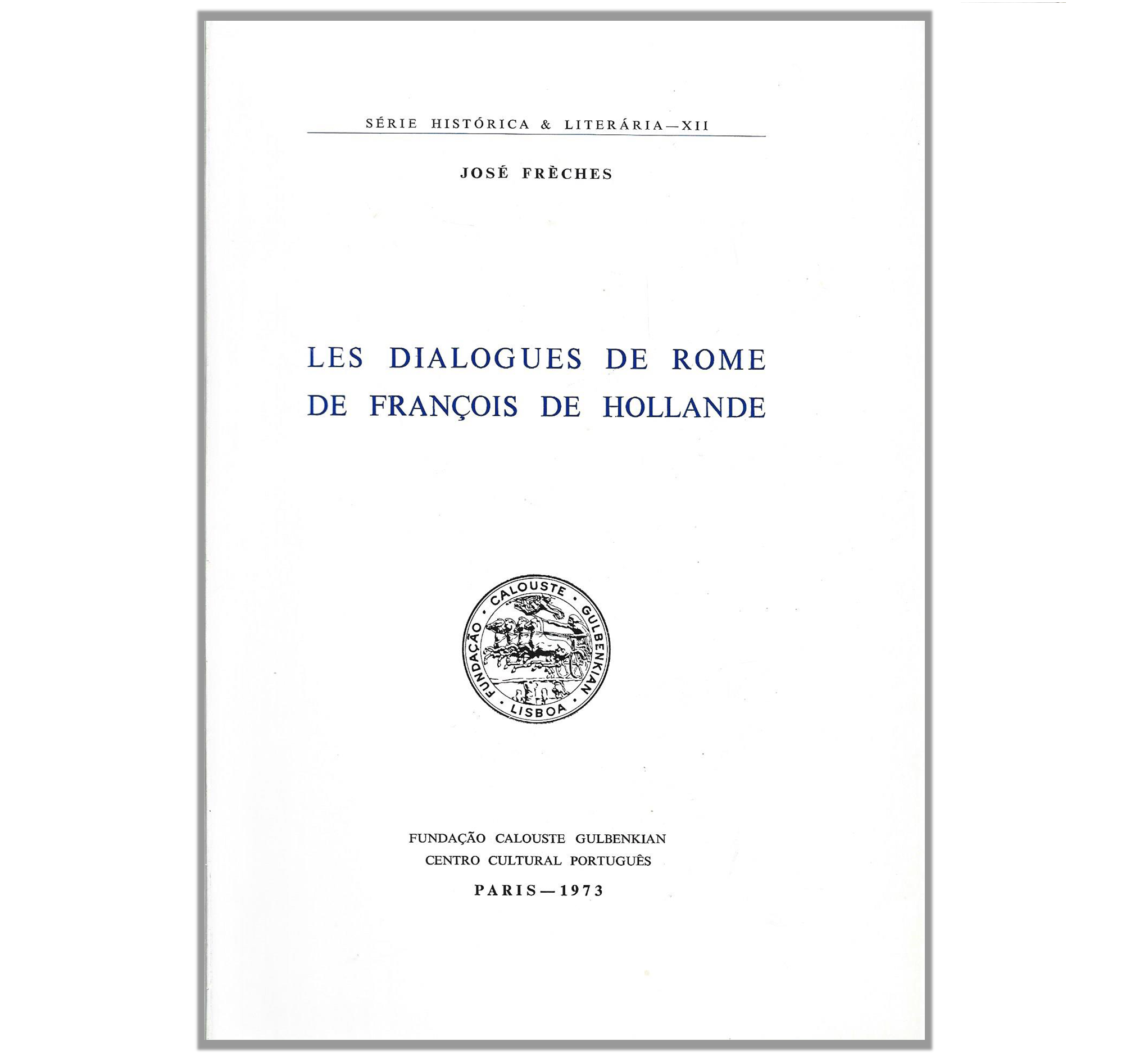 LES DIALOGUES DE ROME DE FRANÇOIS DE HOLLANDE