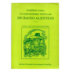 CANCIONEIRO POPULAR DO BAIXO ALENTEJO
