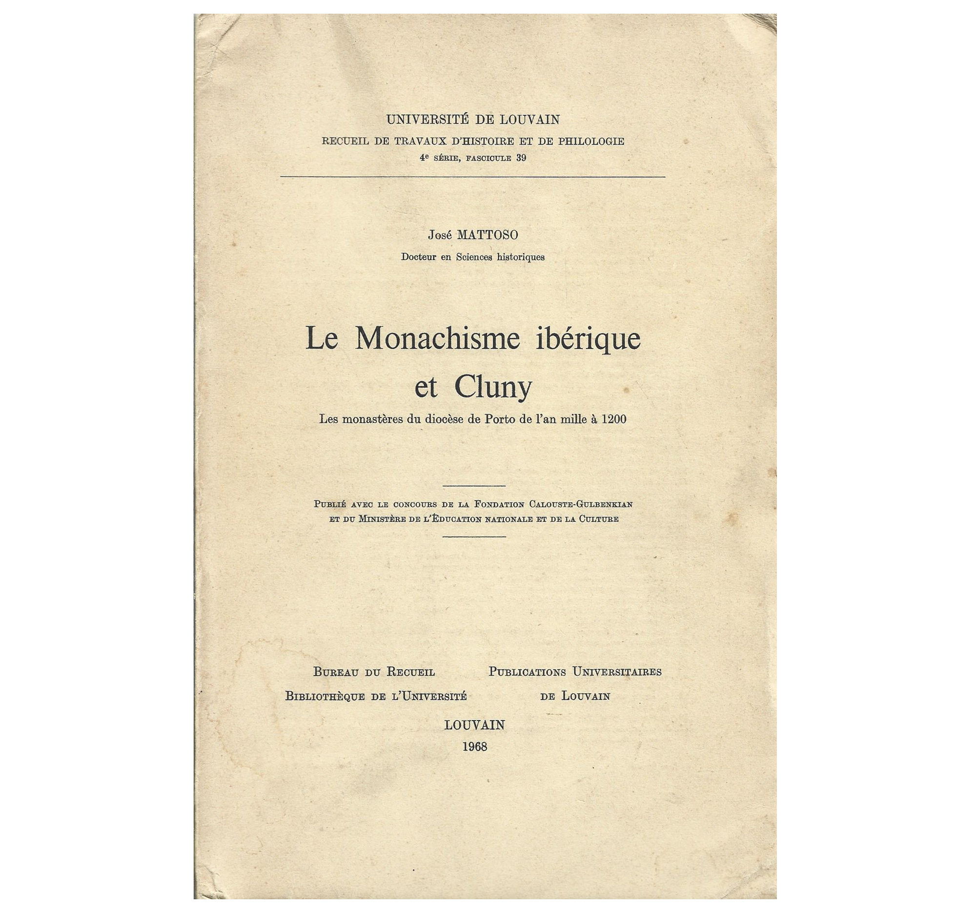 LE MONACHISME IBÉRIQUE ET CLUNY