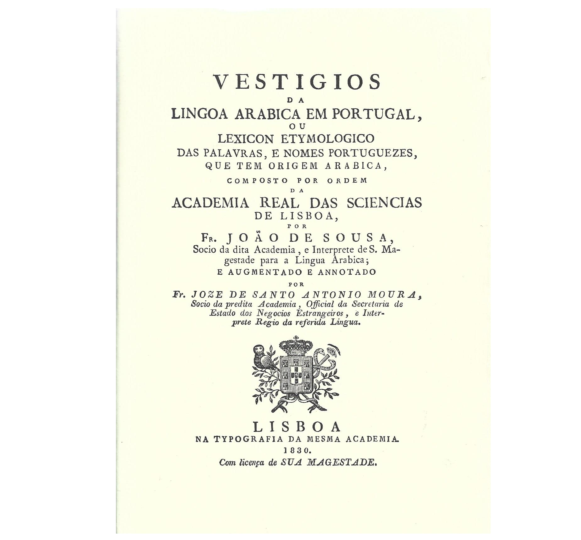 VESTIGIOS DA LINGOA ARABICA EM PORTUGAL 