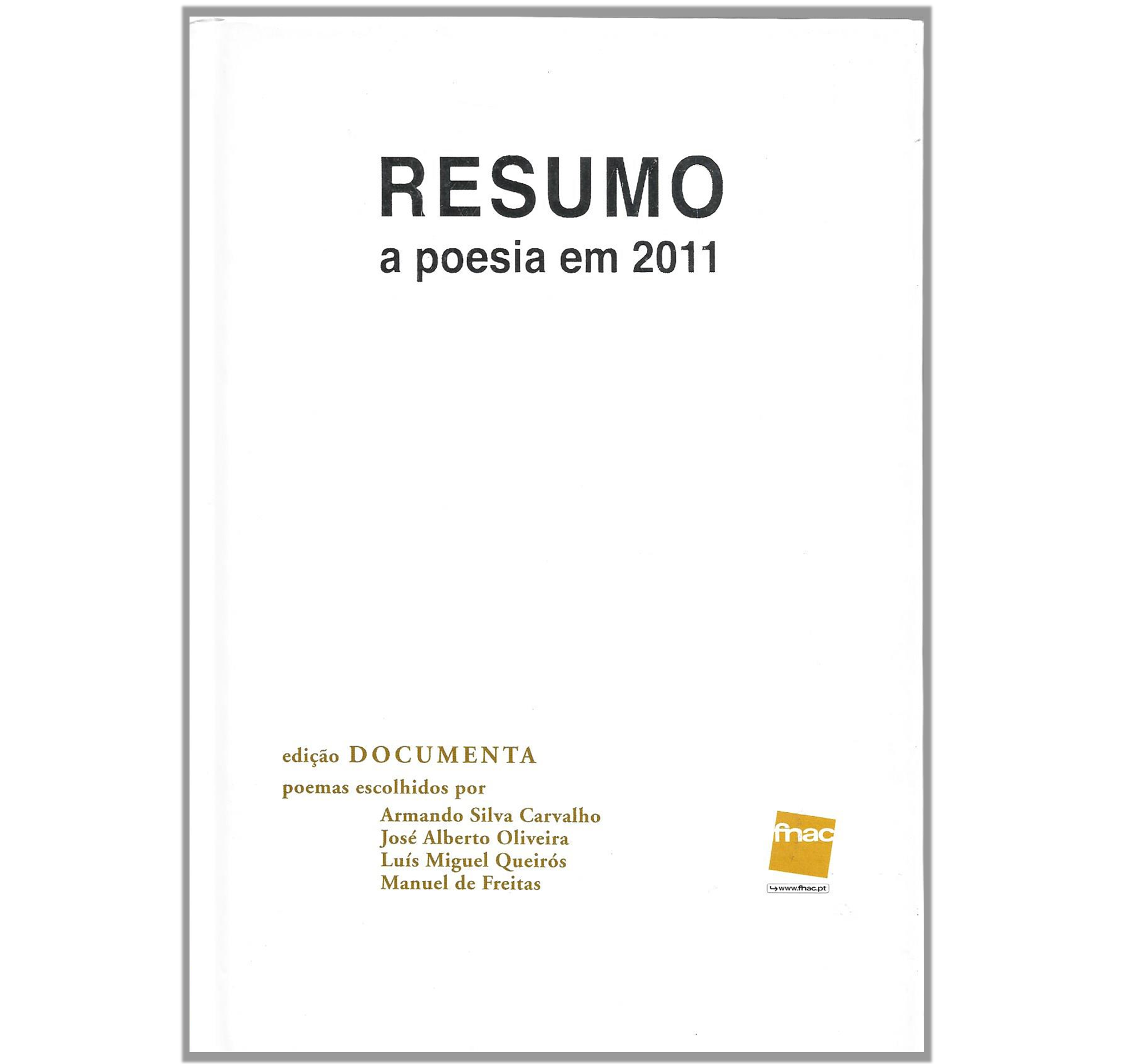 RESUMO: A POESIA EM 2011