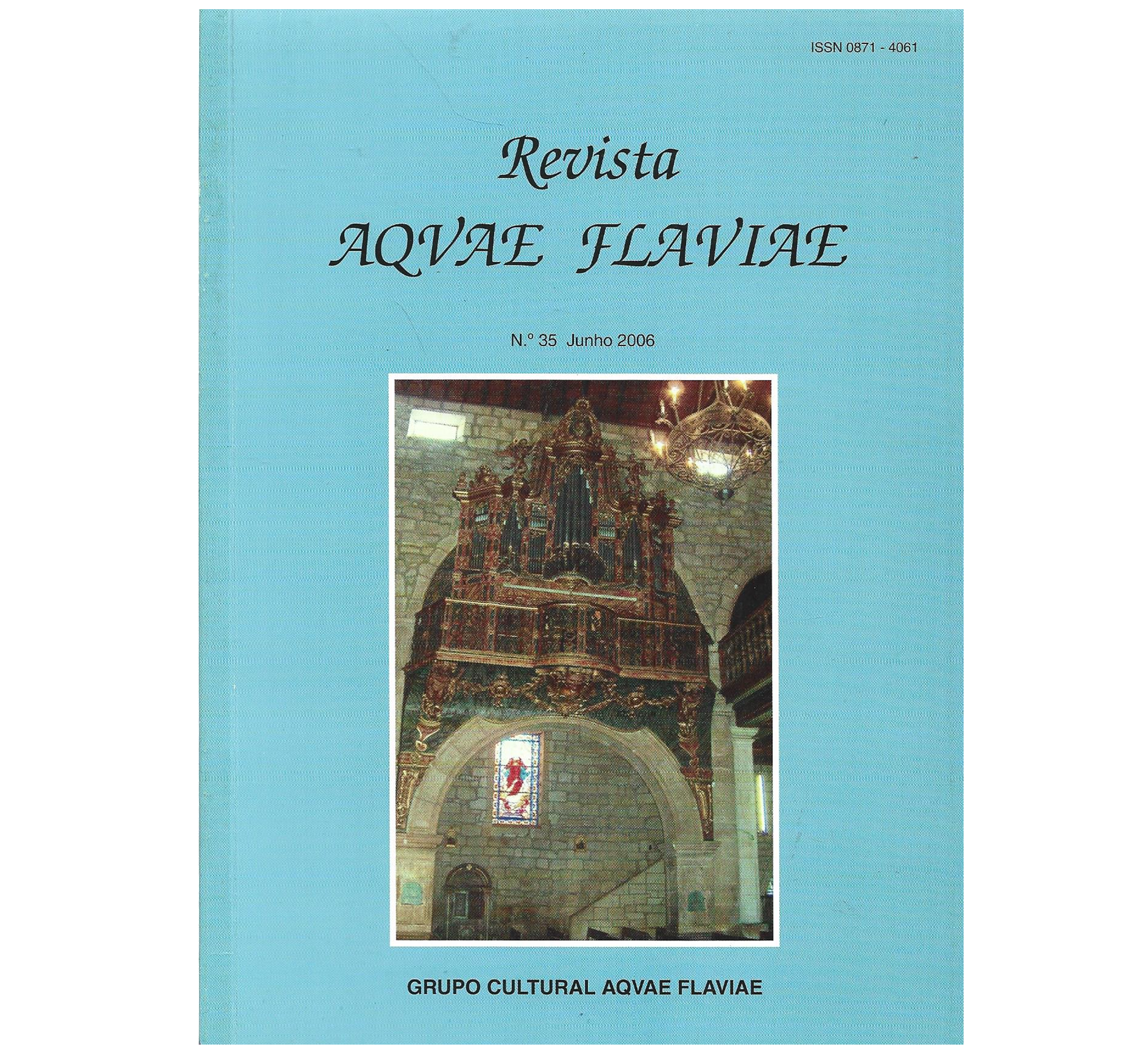 REVISTA AQUAE FLAVIAE. N.º 35 JUNHO 2006