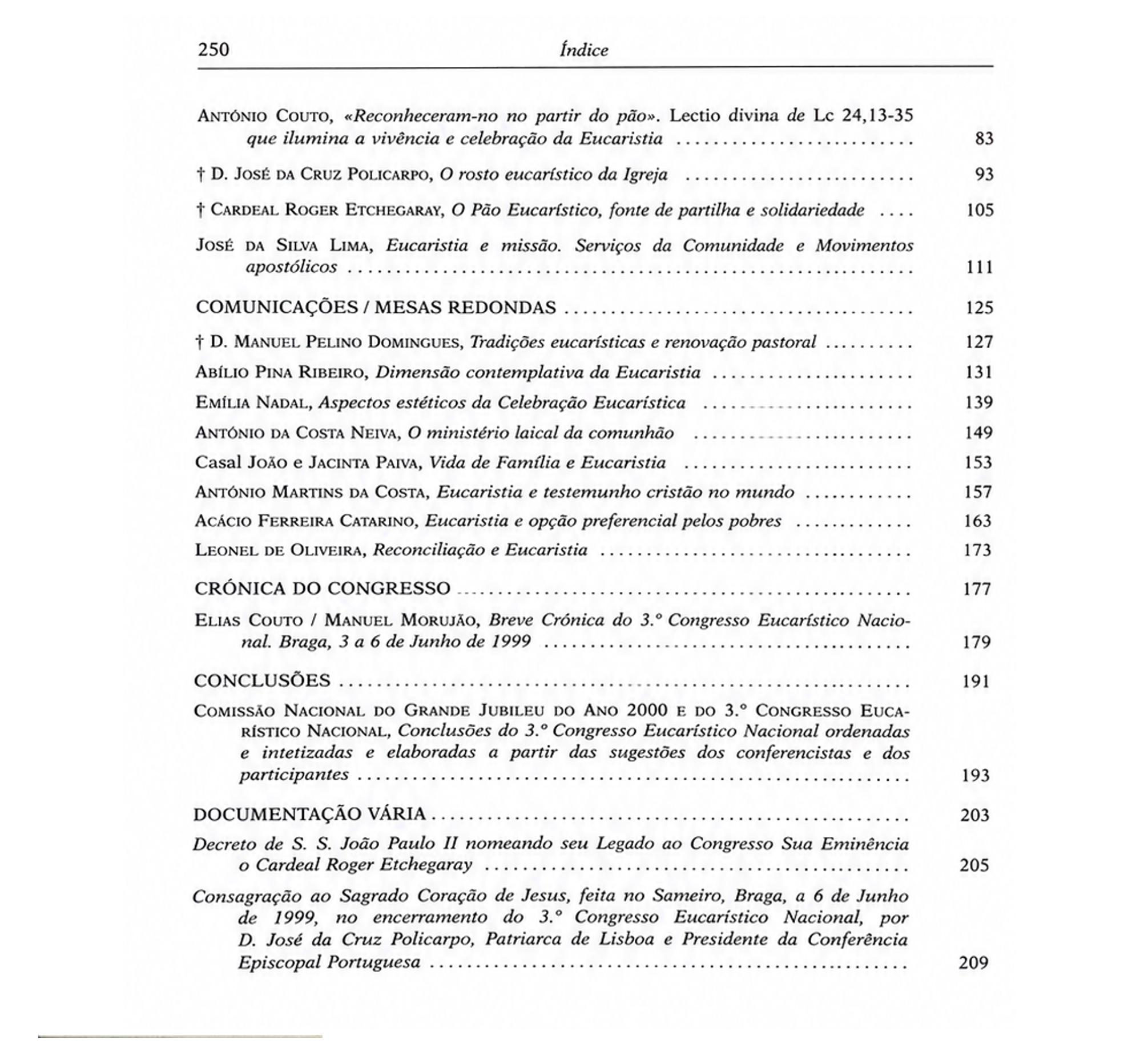 ACTAS [DO] 3.º CONGRESSO EUCARÍSTICO NACIONAL