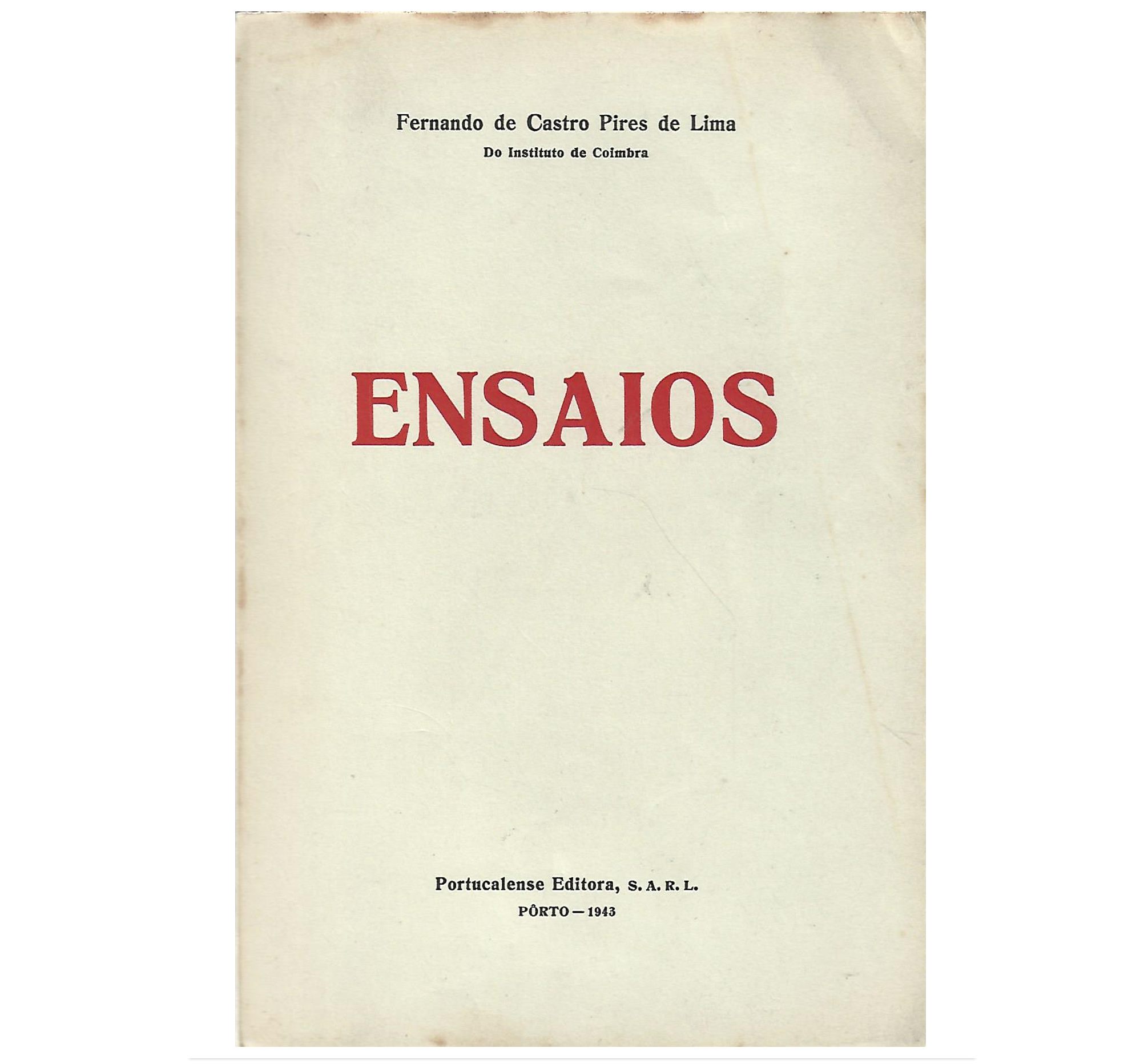 ENSAIOS: ETNOGRÁFICOS E OUTROS