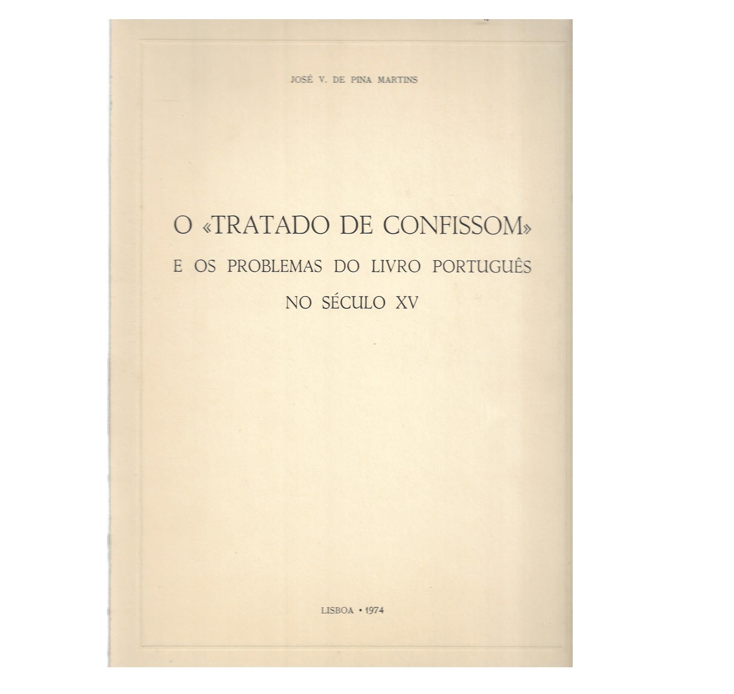 PROBLEMAS DO LIVRO PORTUGUÊS NO SÉCULO XV 