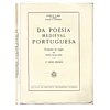 DA POESIA MEDIEVAL PORTUGUESA