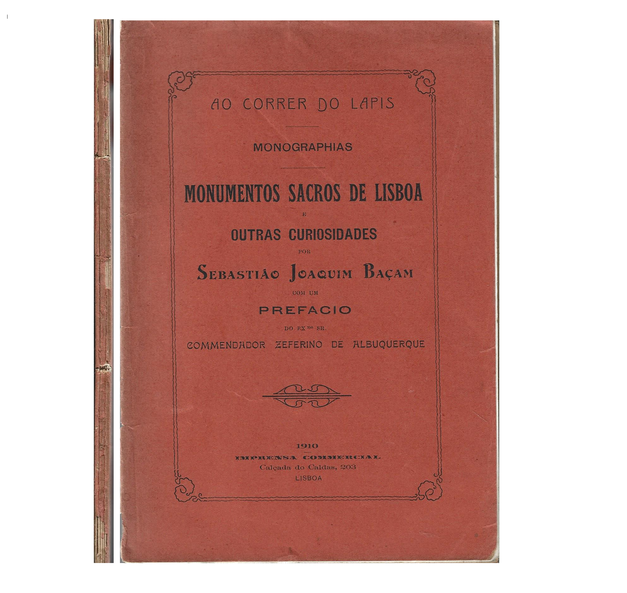 MONUMENTOS SACROS DE LISBOA E OUTRAS CURIOSIDADES: MONOGRAFIAS.