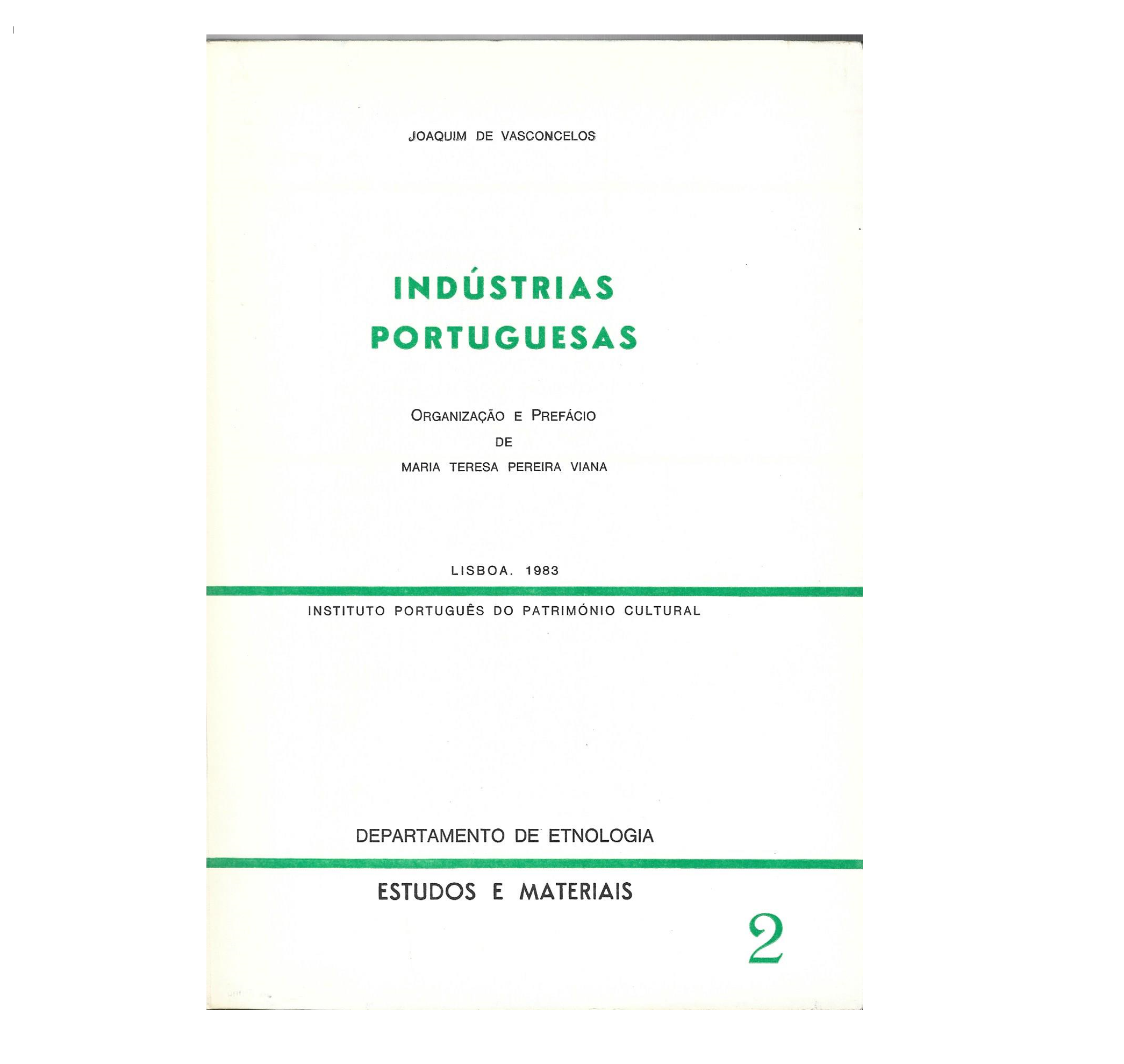 INDÚSTRIAS PORTUGUESAS [sec. XIX]  