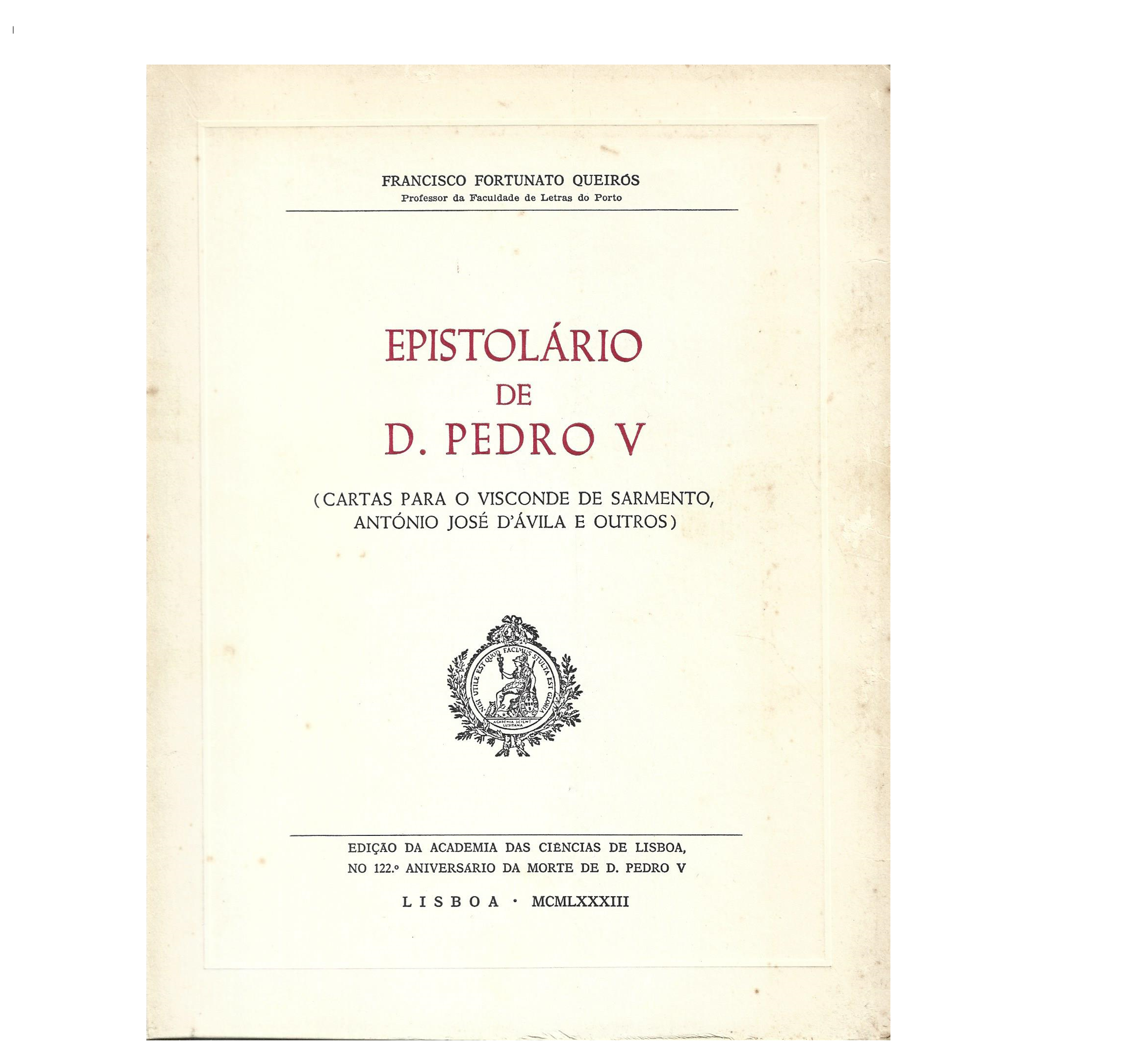 EPISTOLÁRIO DE D. PEDRO V