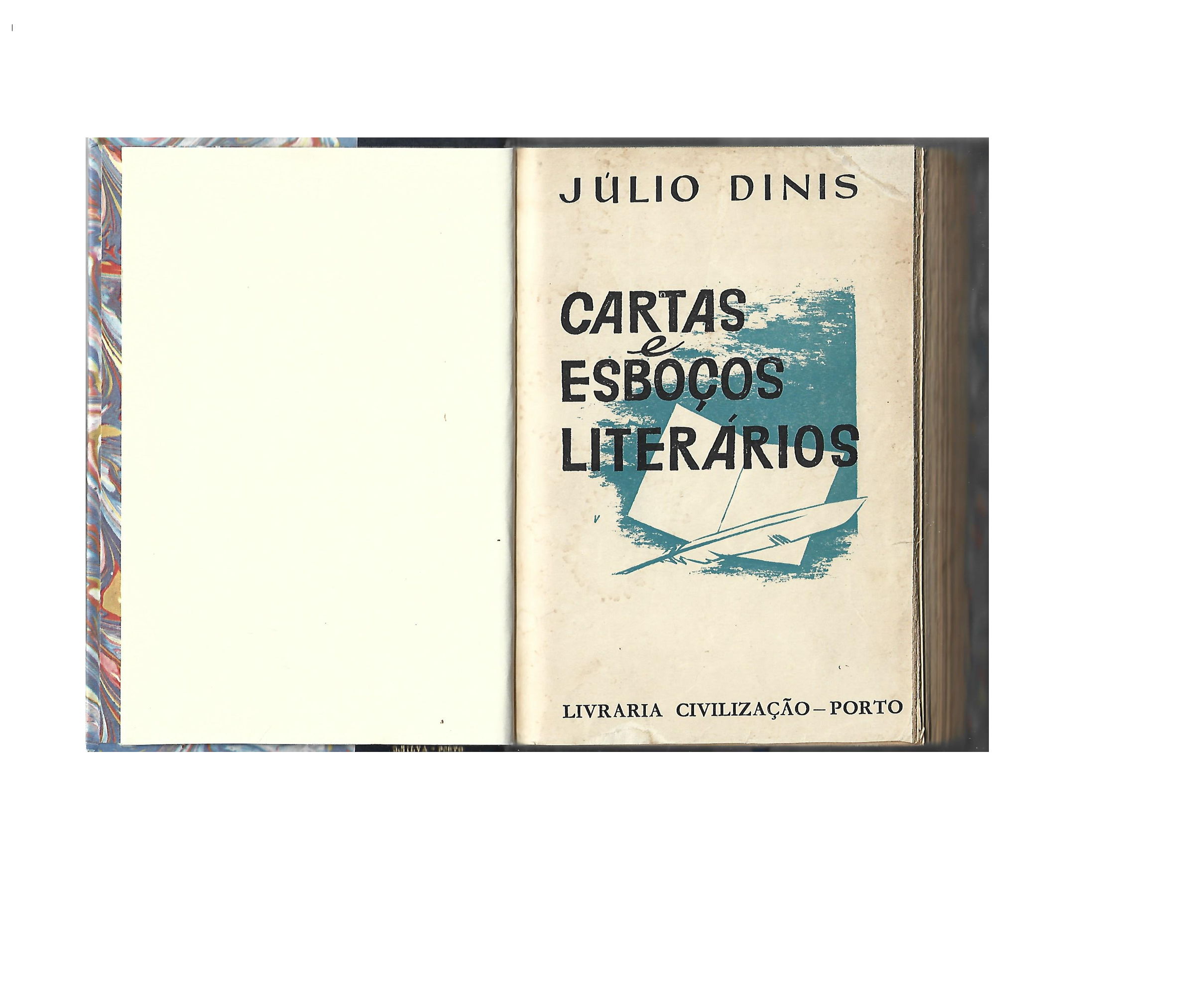 JÚLIO DINIS: CARTAS E ESBOÇOS LITERÁRIOS