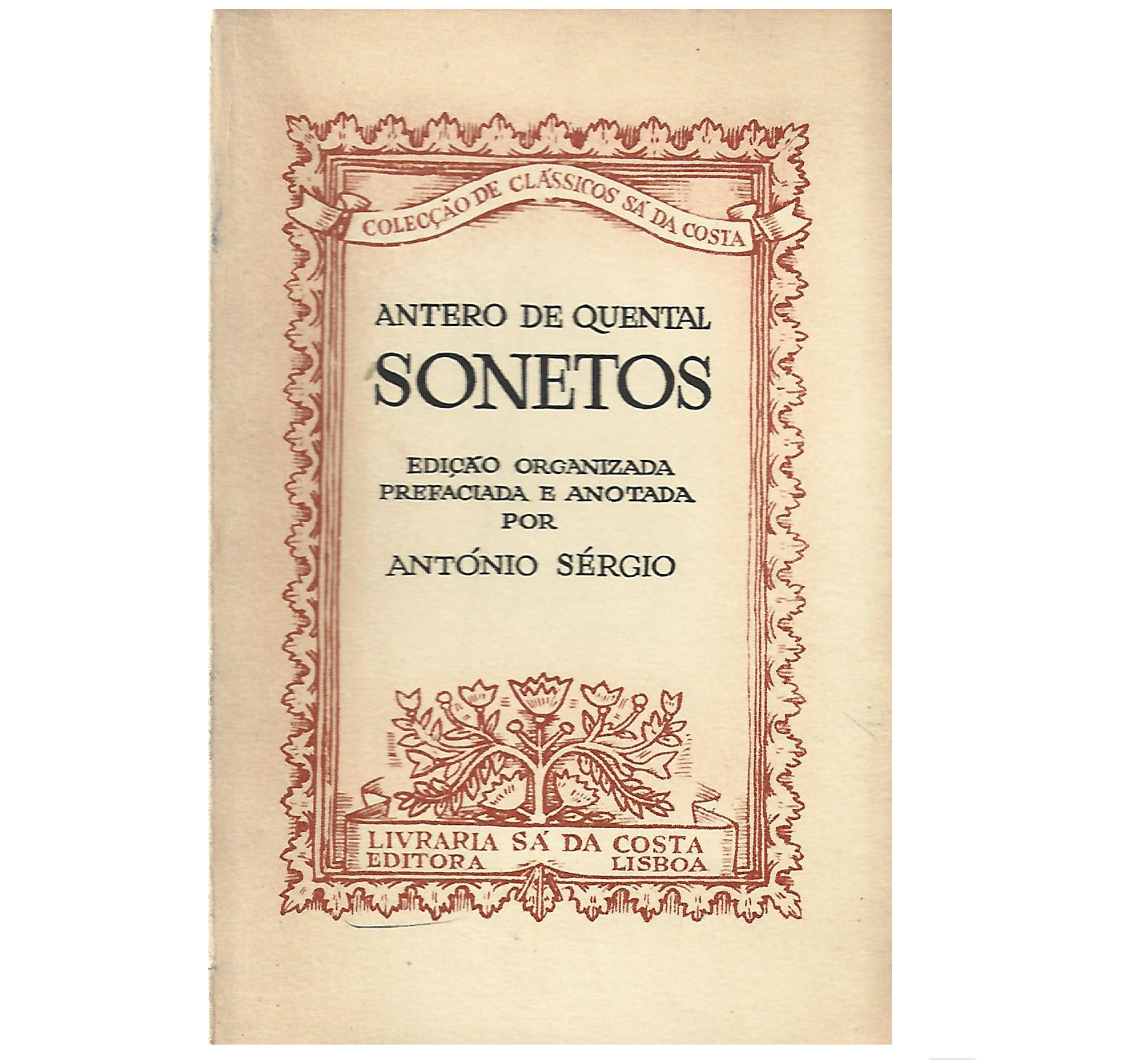 SONETOS. ANTERO DE QUENTAL 