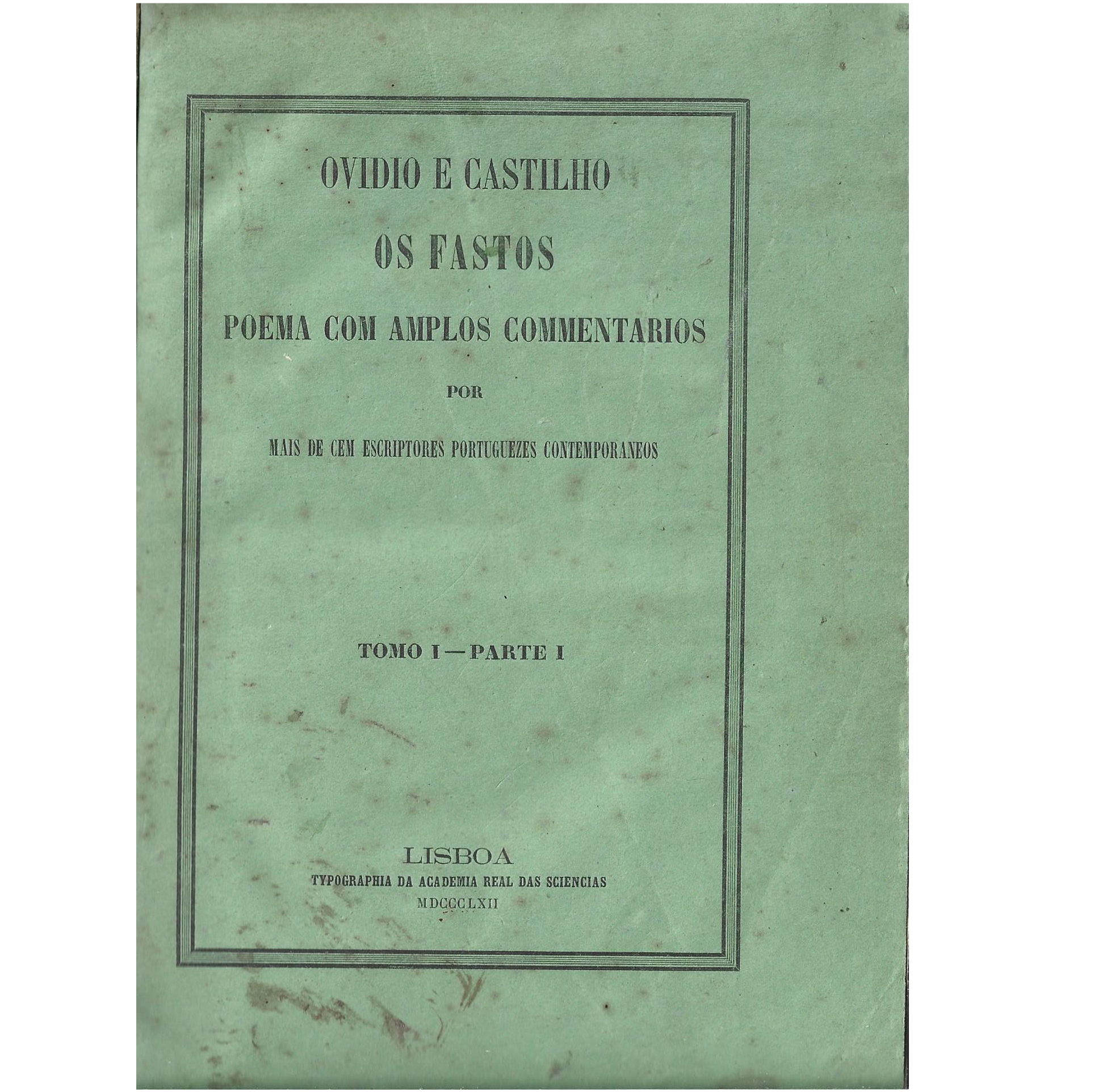 OS FASTOS DE PUBLIO OVIDIO