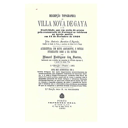 DESCRIPÇÃO TOPOGRAPHICA DE VILLA NOVA DE GAYA