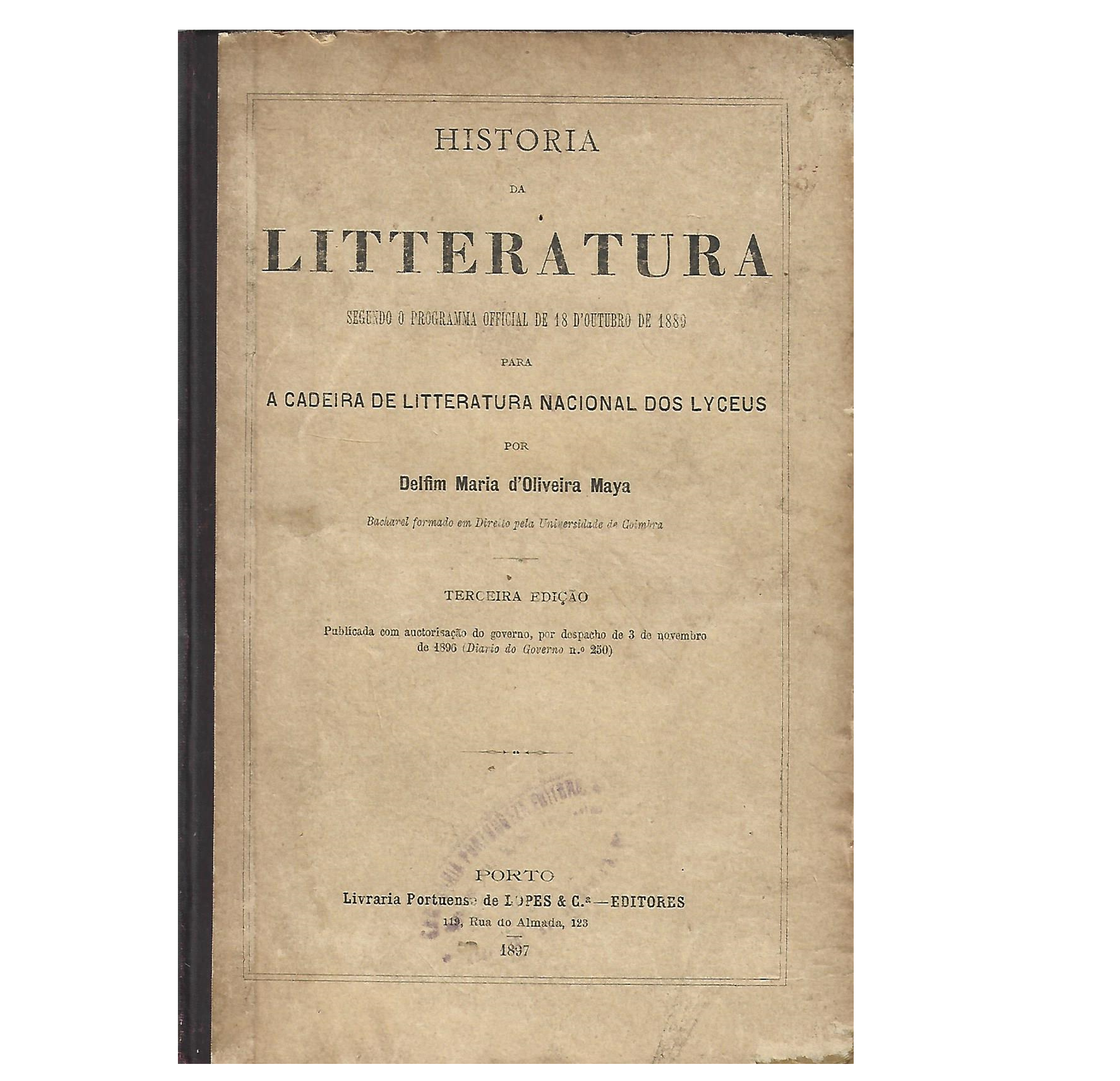 (1897) HISTORIA DA LITTERATURA