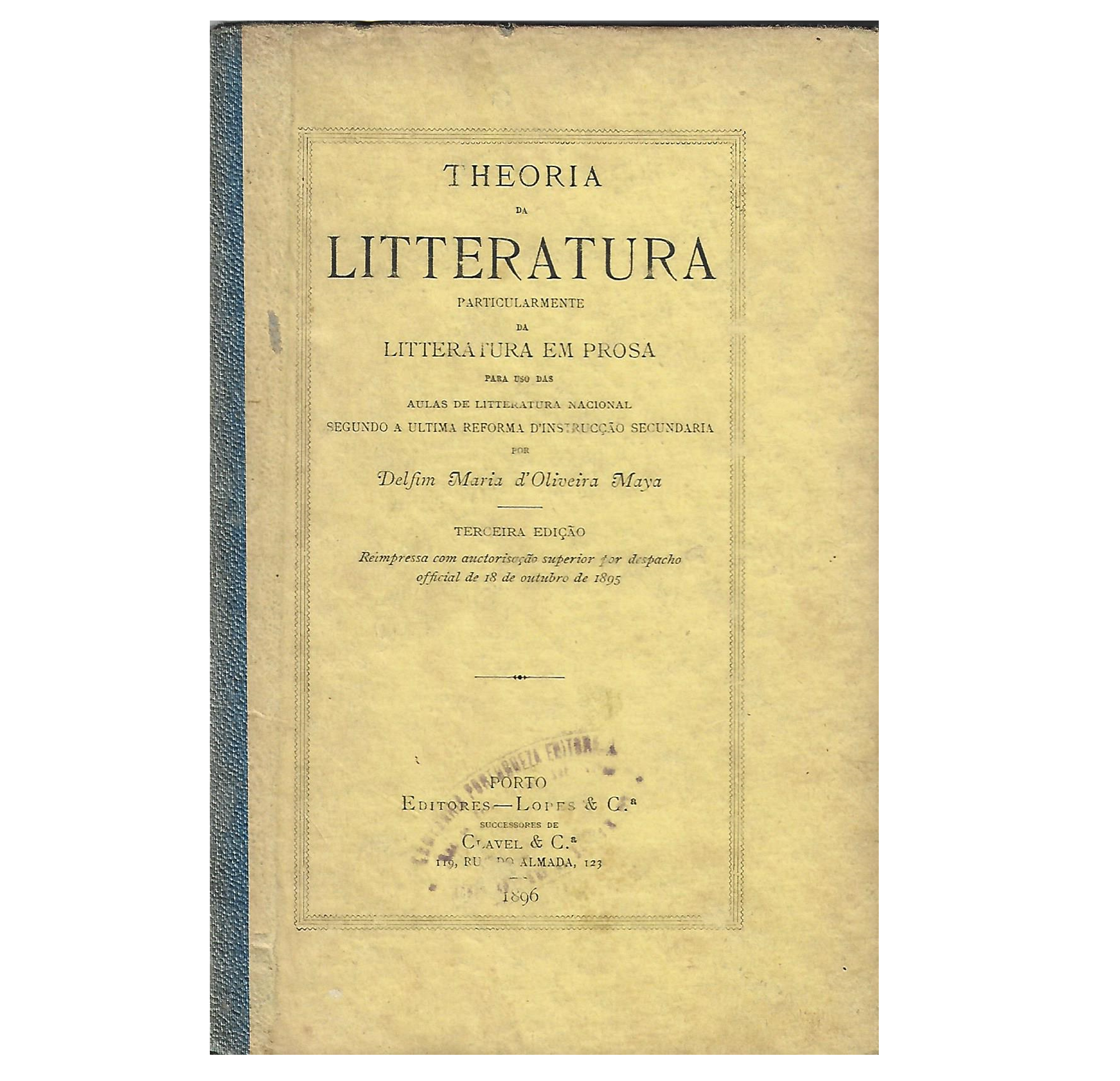 (1897) THEORIA DA LITERATURA