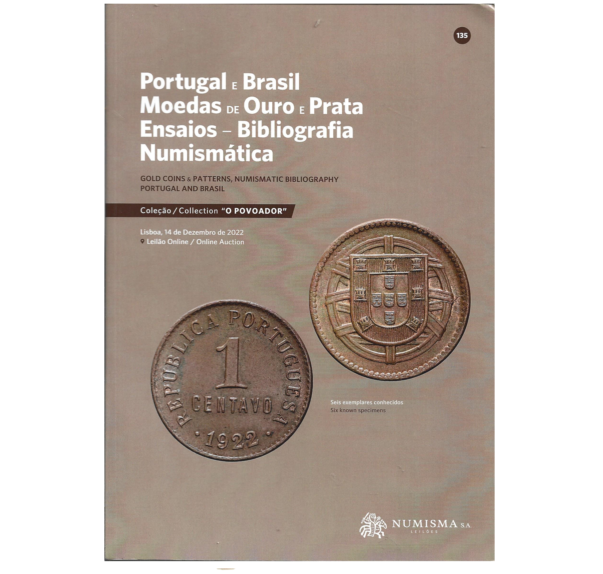 PORTUGAL E BRASIL MOEDAS DE OURO E PRATA