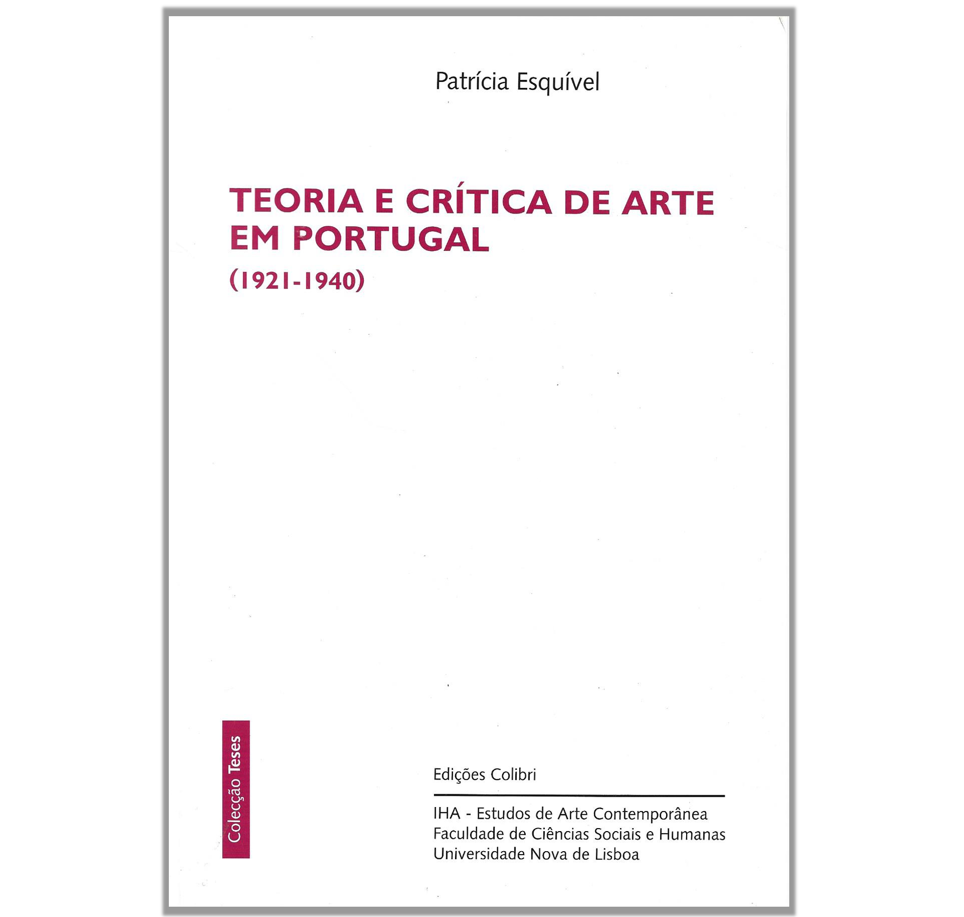 TEORIA E CRÍTICA DE ARTE EM PORTUGAL (1921-1940)
