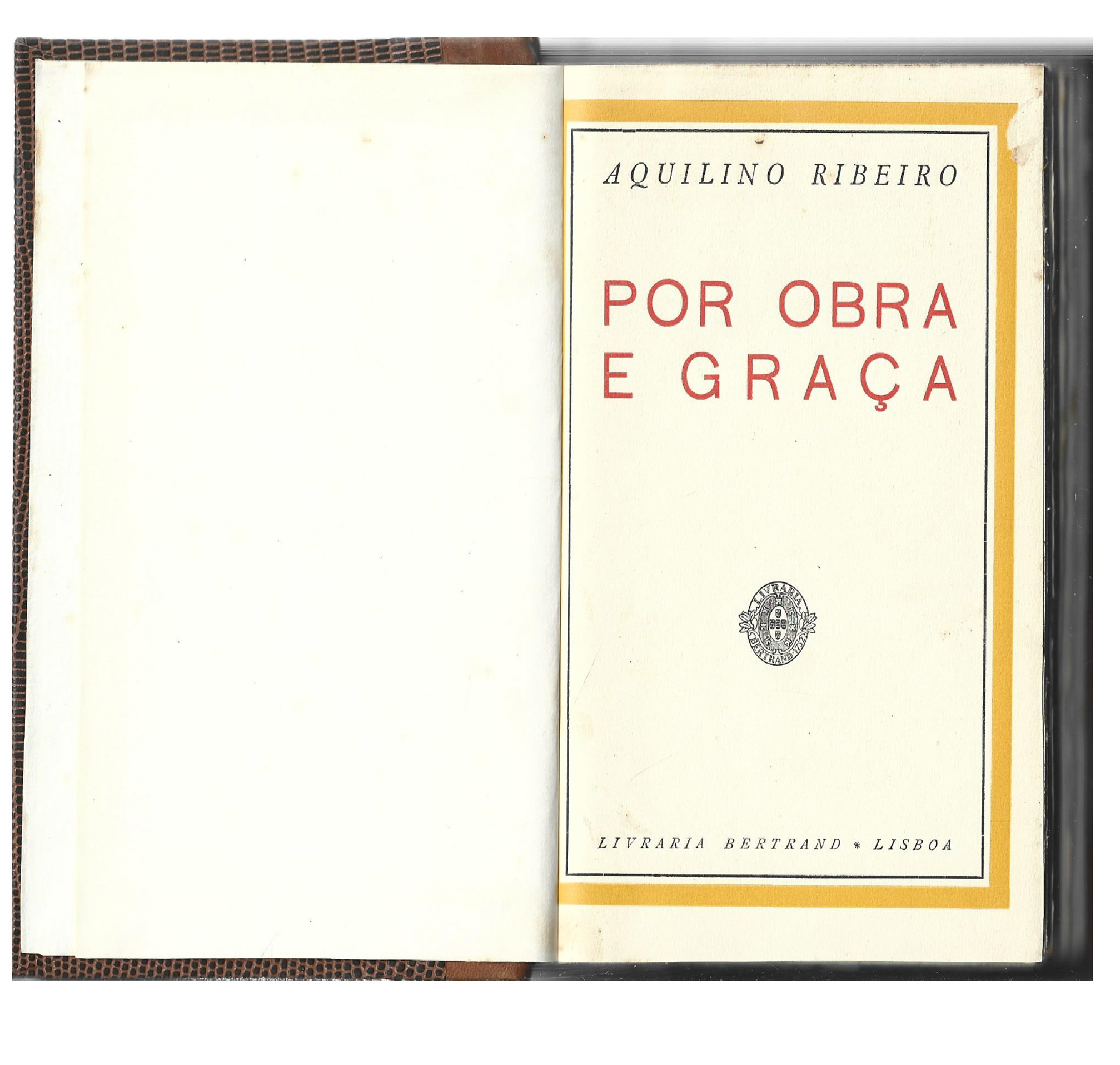 POR OBRA E GRAÇA