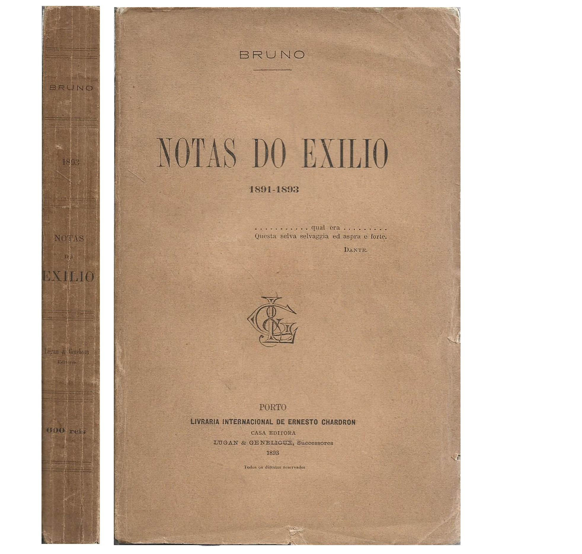 NOTAS DO EXILIO: 1891-1893.