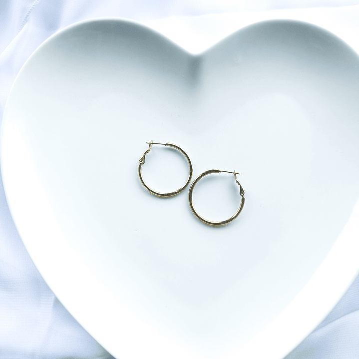 Brincos de Argola Essenciais em Aço Inoxidável 1