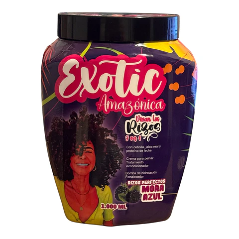 Exotic Amazónica Vivan los Rizos Mora azul