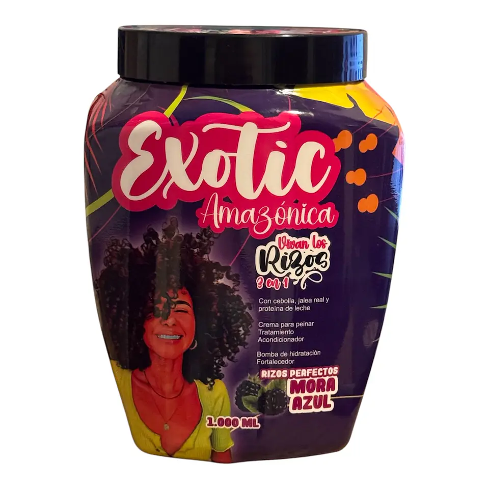 Exotic Amazónica Vivan los Rizos Mora azul 1