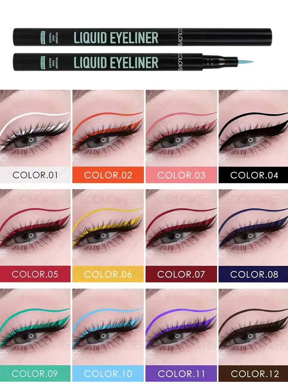 Delineador de Ojos Coloridos en Plumón 5