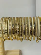 Brazaletes Dorados Texturizados - Miniatura 9