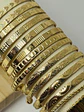 Brazaletes Dorados Texturizados - Miniatura 8