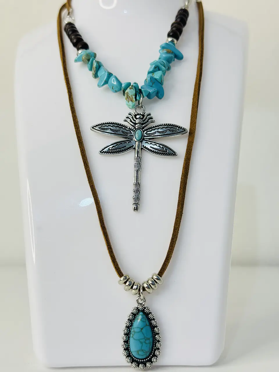 Set x2 Collares Boho Turquesa  5
