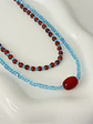 Set x3 Collares Flor Roja Mostacilla - Miniatura 2