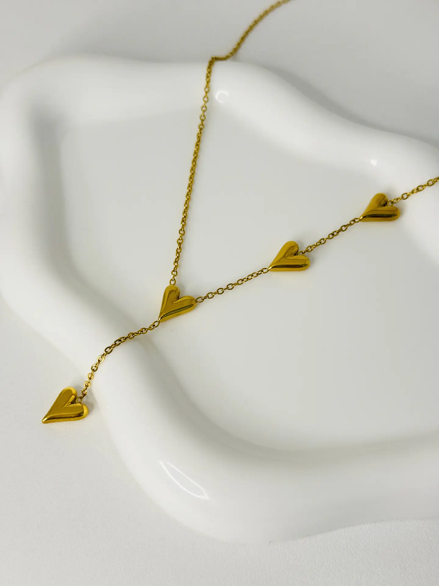 Collar corazones en Acero Inoxidable 4