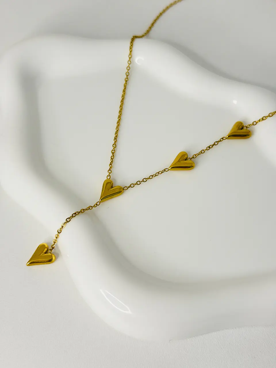 Collar corazones en Acero Inoxidable 4