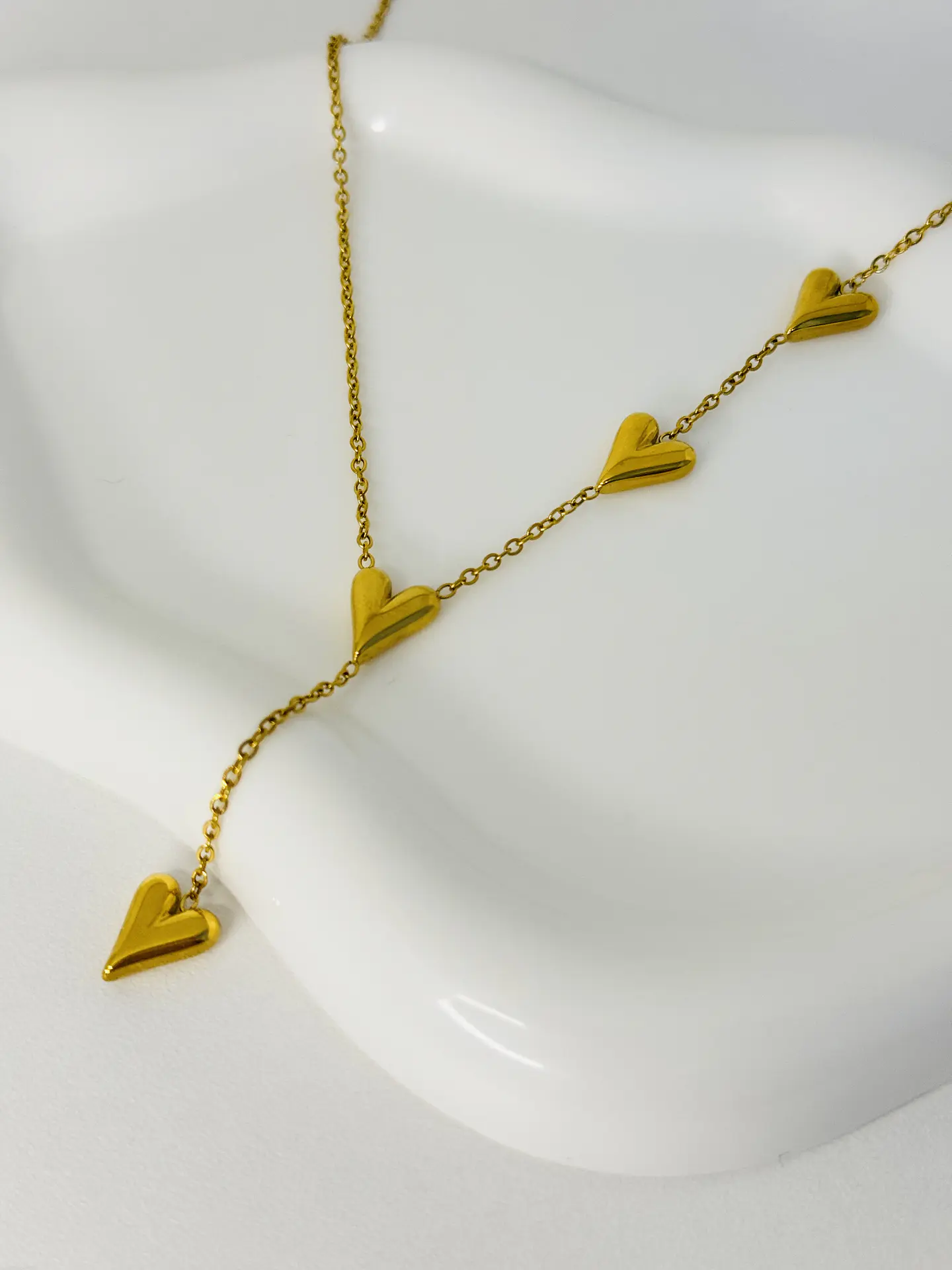 Collar corazones en Acero Inoxidable 5