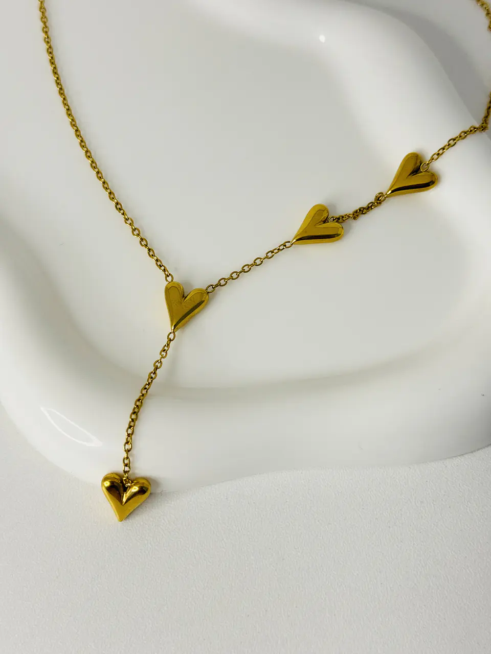 Collar corazones en Acero Inoxidable 2