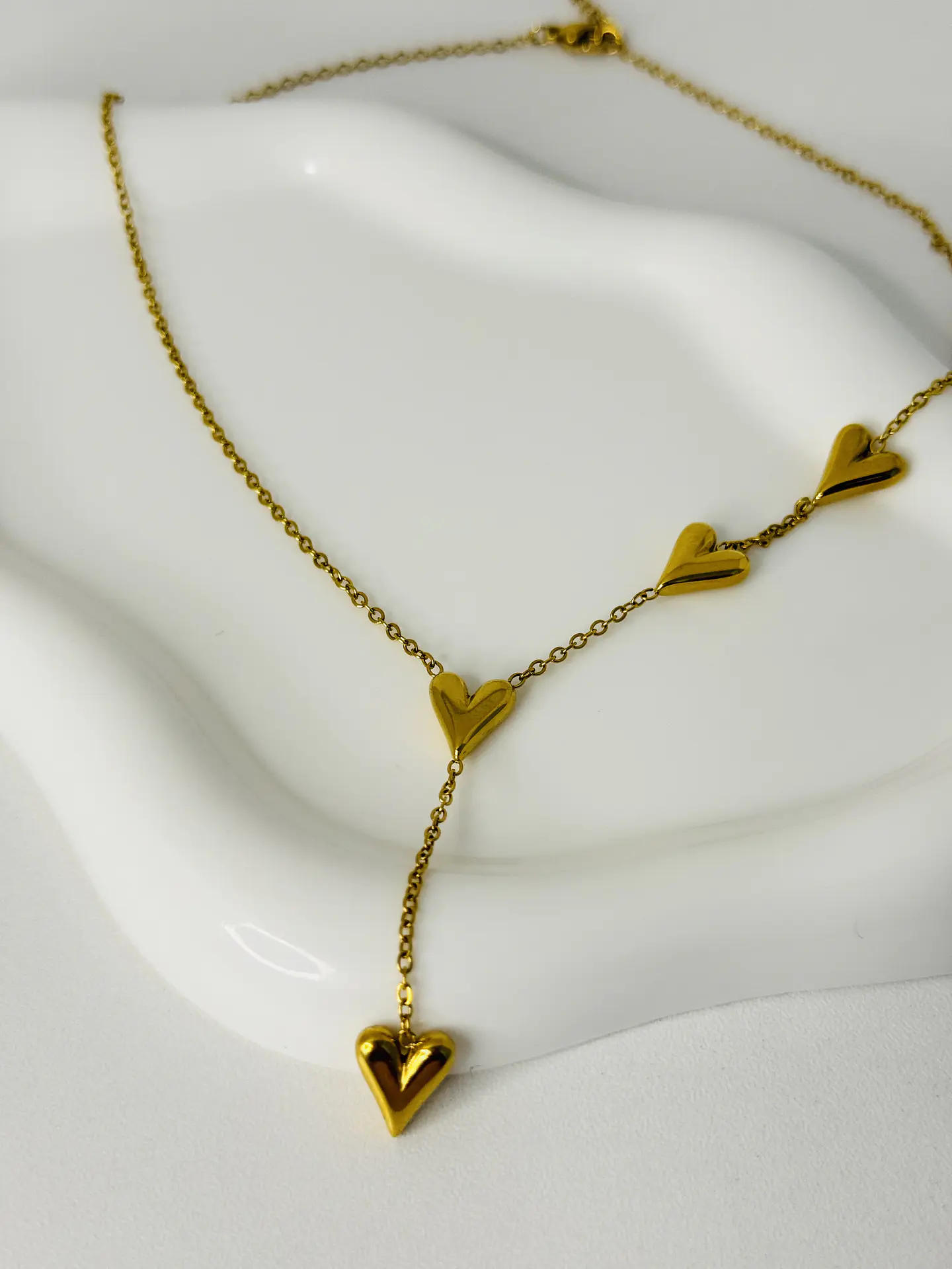 Collar corazones en Acero Inoxidable 1