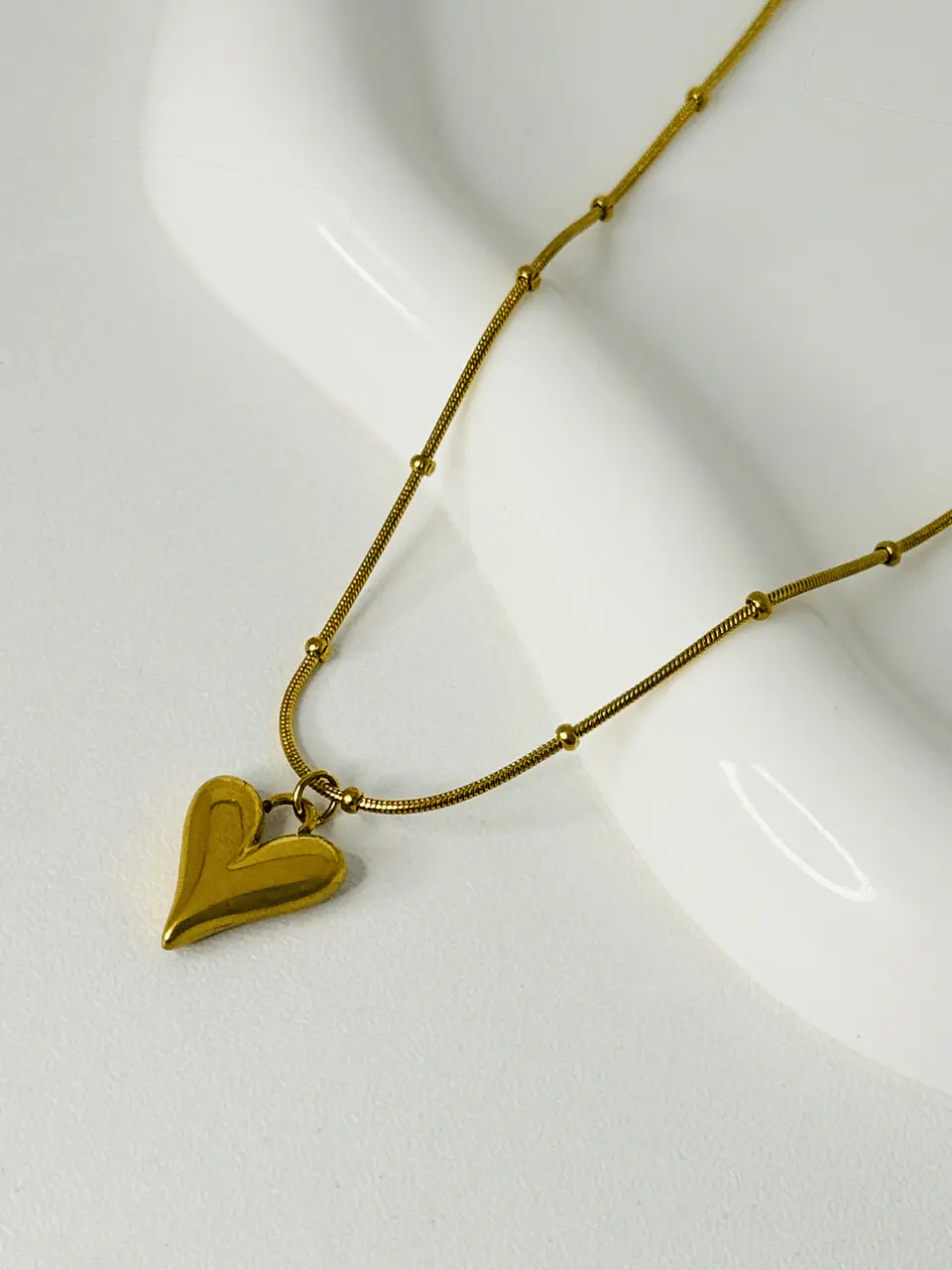 Collar Corazón en Acero Inoxidable 2