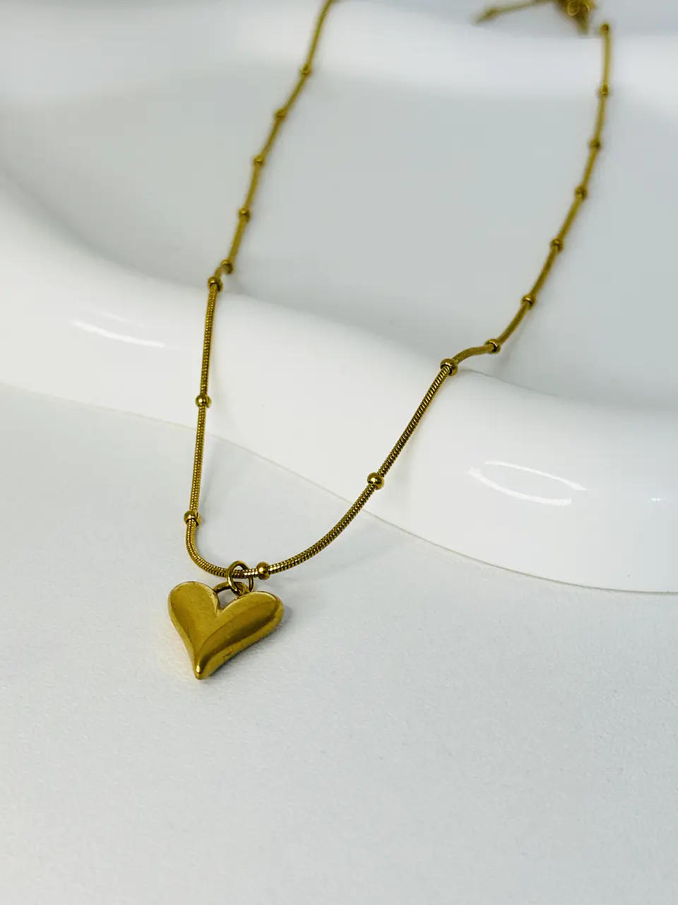 Collar Corazón en Acero Inoxidable 3