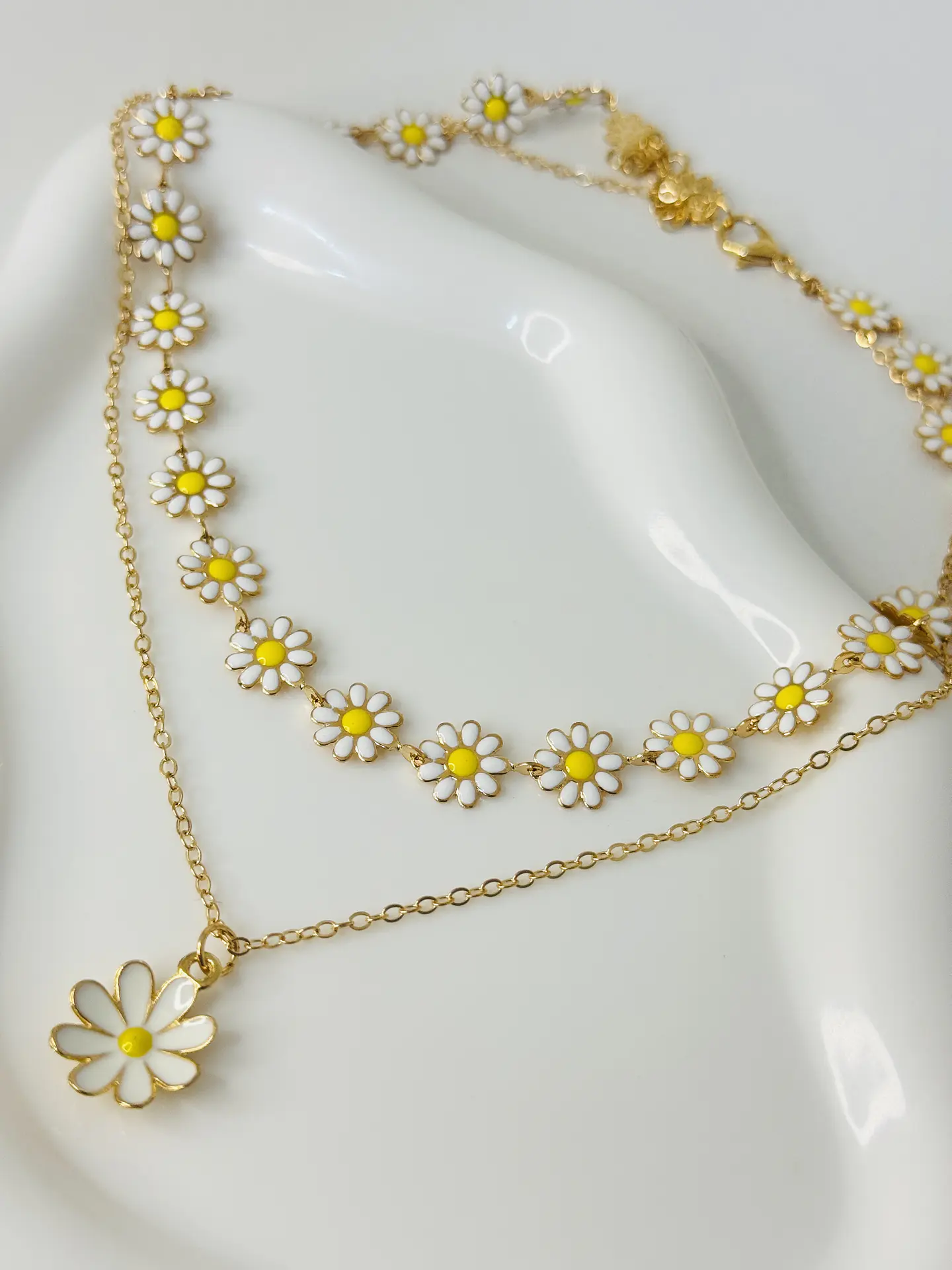 Collar de Doble Capa Margaritas 1