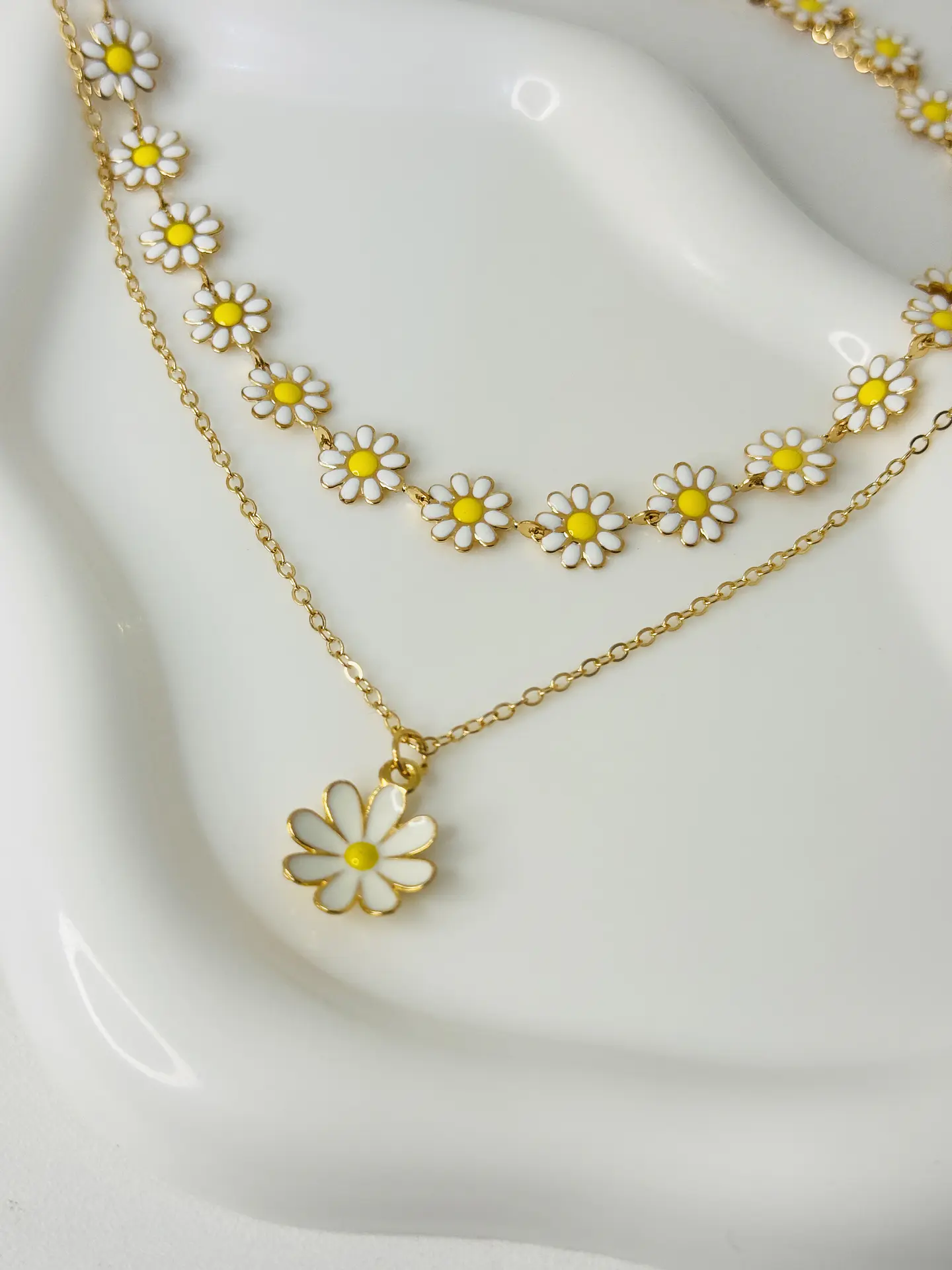 Collar de Doble Capa Margaritas 3