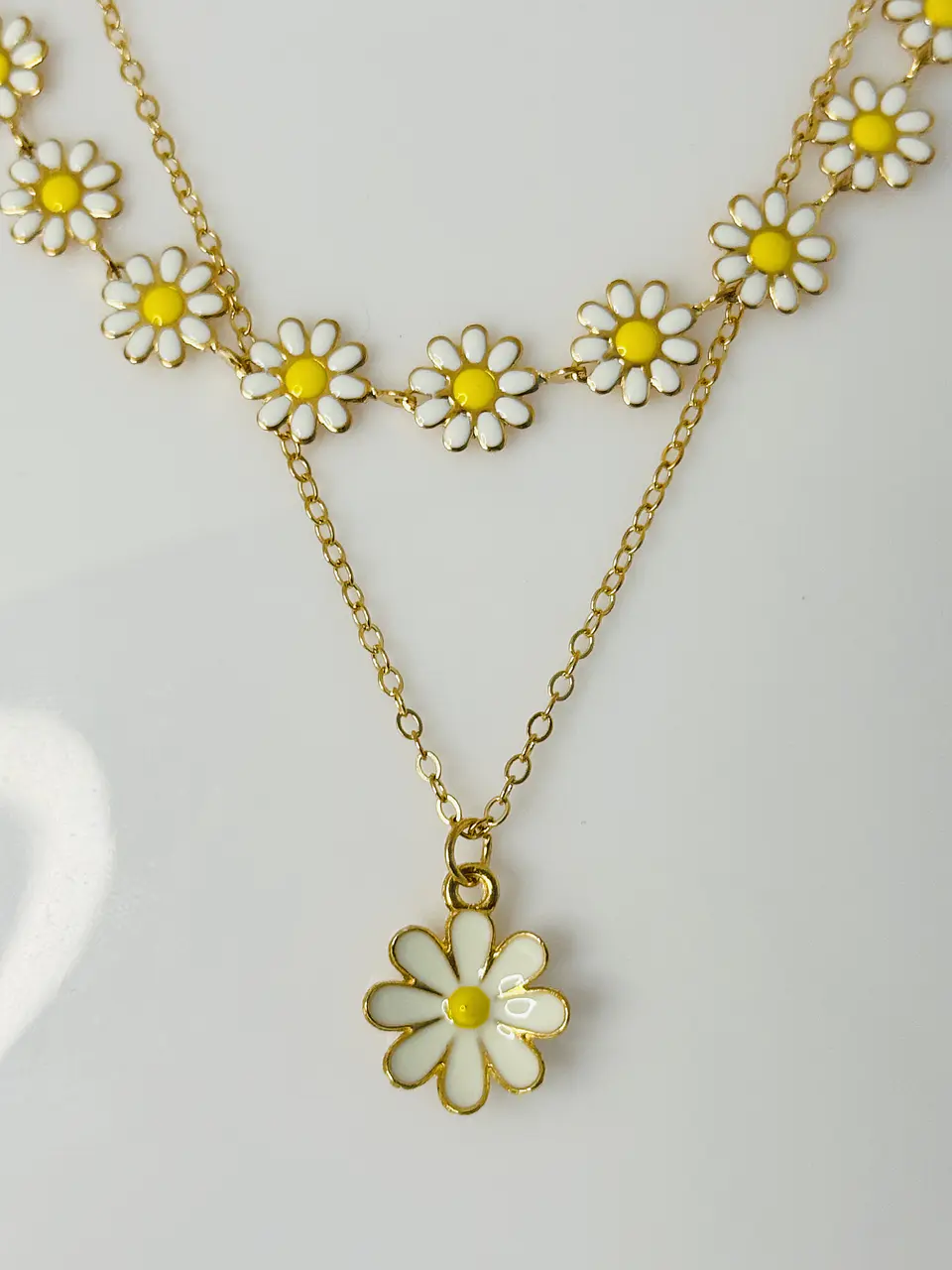 Collar de Doble Capa Margaritas 2