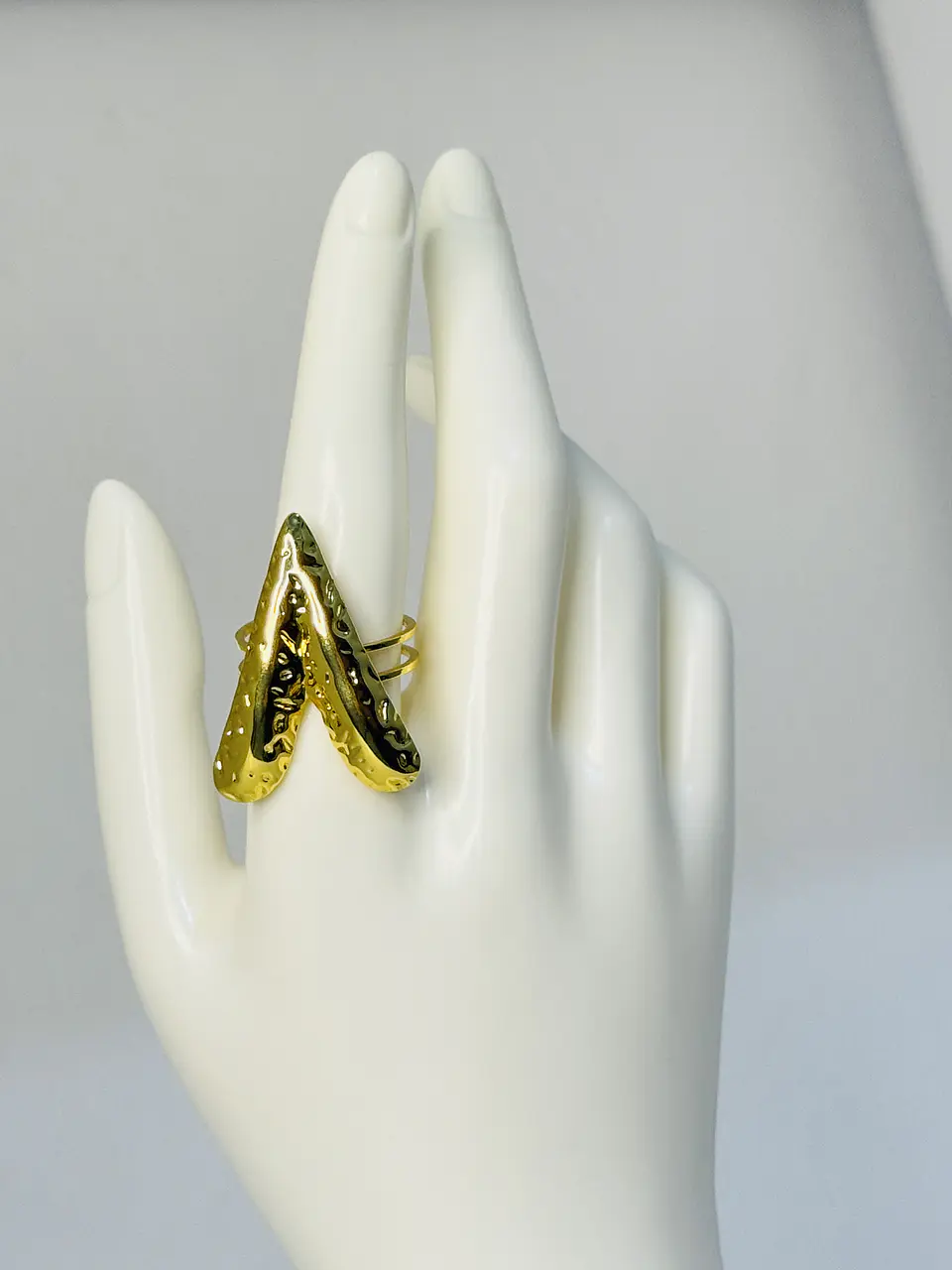 Anillo Corazón Ajustable en Acero  3