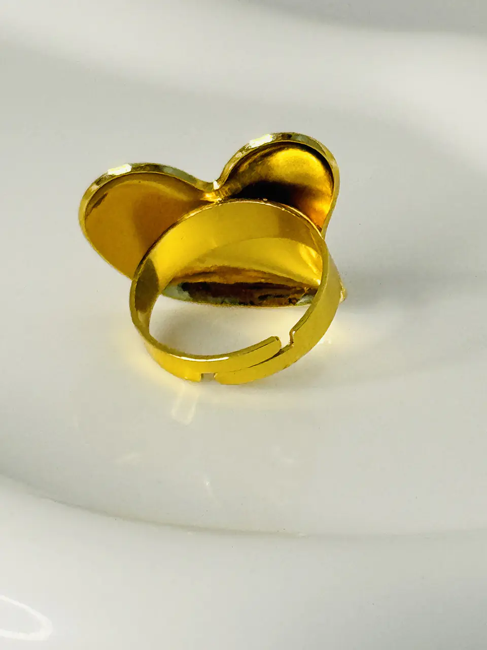 Anillo Corazón Ajustable en Acero  3