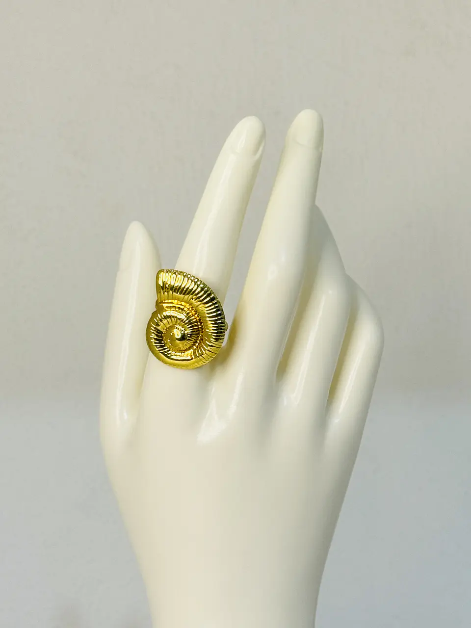 Anillo Caracol Marino Maxi  en Acero  2