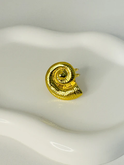 Anillo Caracol Marino Maxi  en Acero 