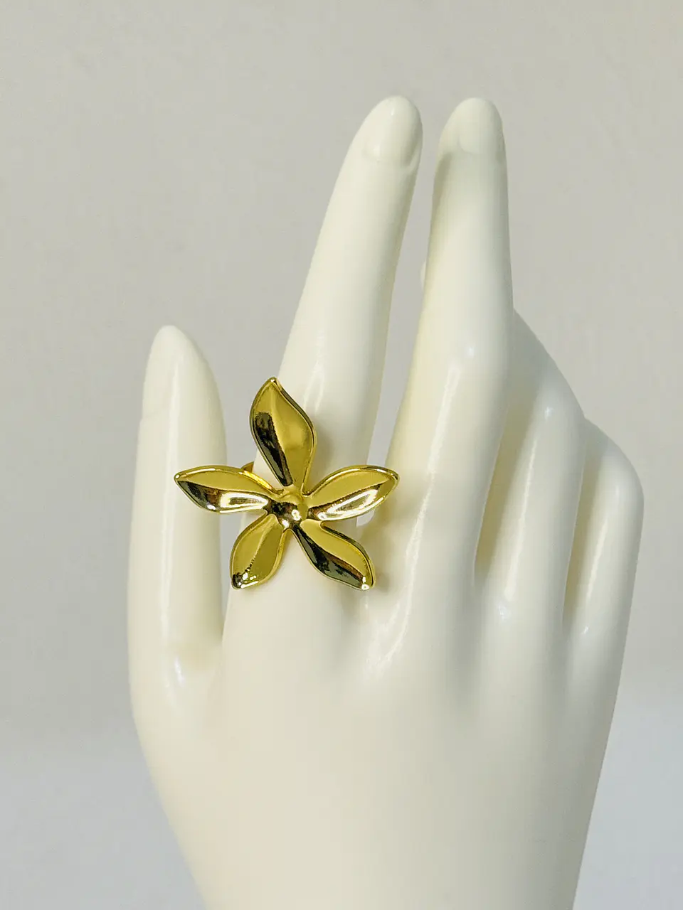Maxi Anillo Flor en Acero Inoxidable 5