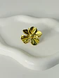 Maxi Anillo Flor Texturizada en Acero  - Miniatura 1