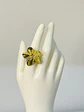 Anillo Flor grabados en Acero  - Miniatura 2
