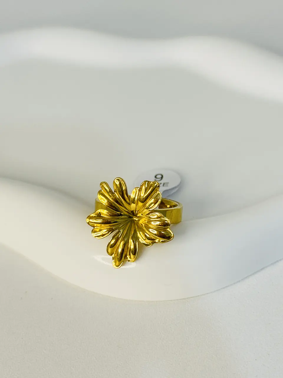 Anillo Flor en Acero Inoxidable 3