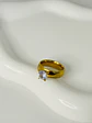 Anillo Solitario Cristal en Acero  - Miniatura 2